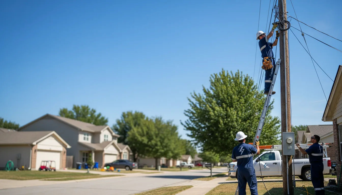 Residential electrician providing installation services in Byram, MS